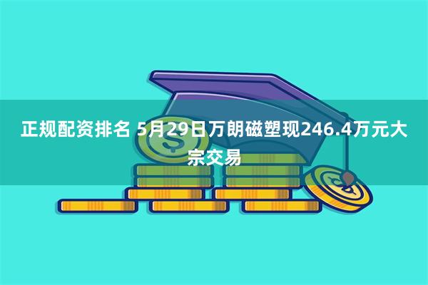 正规配资排名 5月29日万朗磁塑现246.4万元大宗交易