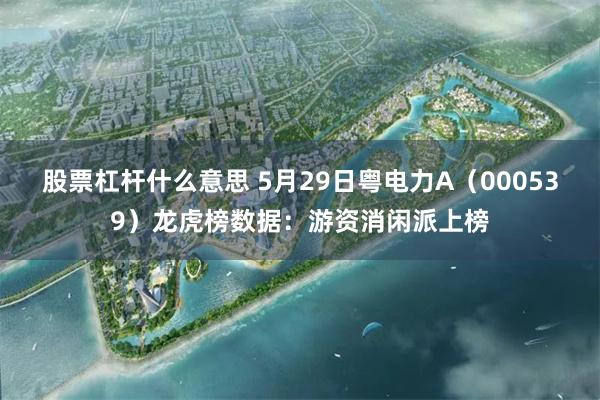 股票杠杆什么意思 5月29日粤电力A（000539）龙虎榜数据：游资消闲派上榜