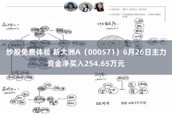 炒股免费体验 新大洲A（000571）6月26日主力资金净买入254.65万元
