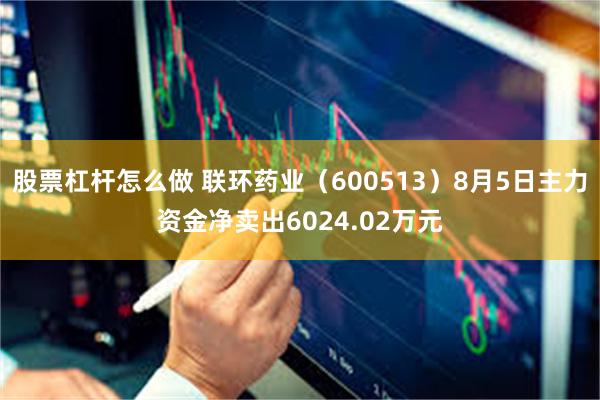 股票杠杆怎么做 联环药业（600513）8月5日主力资金净卖出6024.02万元