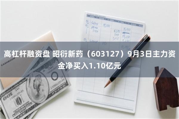 高杠杆融资盘 昭衍新药（603127）9月3日主力资金净买入1.10亿元