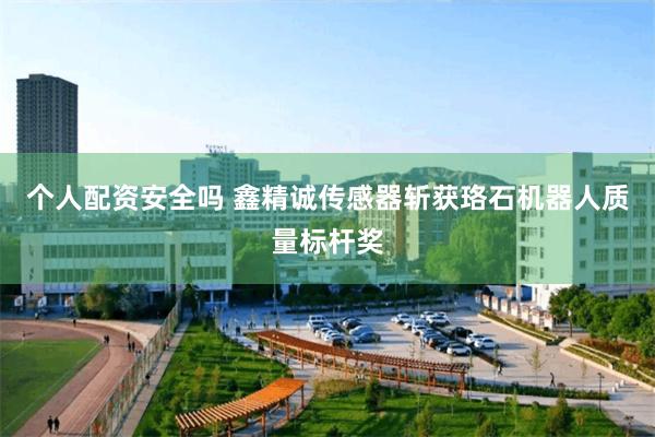 个人配资安全吗 鑫精诚传感器斩获珞石机器人质量标杆奖