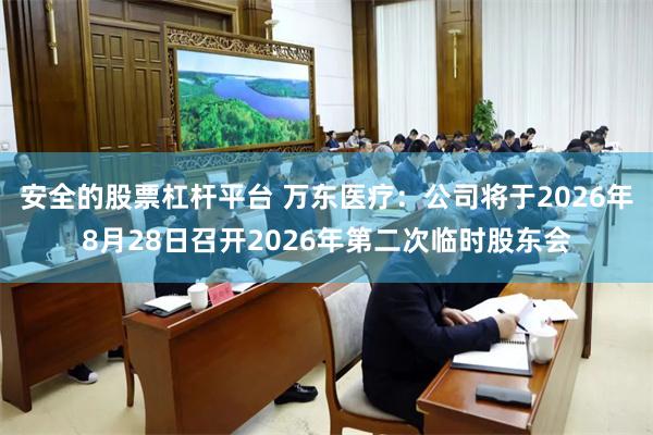安全的股票杠杆平台 万东医疗：公司将于2026年8月28日召开2026年第二次临时股东会