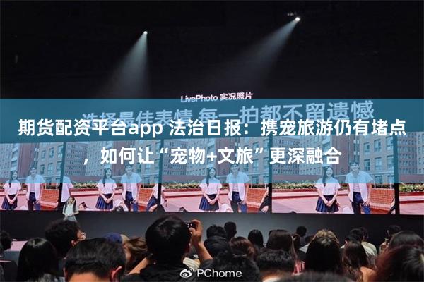 期货配资平台app 法治日报：携宠旅游仍有堵点，如何让“宠物+文旅”更深融合