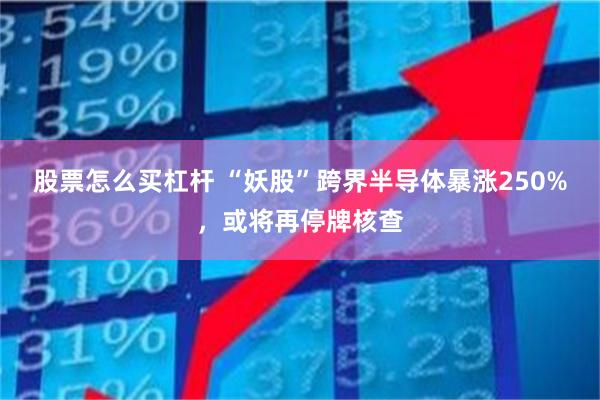 股票怎么买杠杆 “妖股”跨界半导体暴涨250%，或将再停牌核查